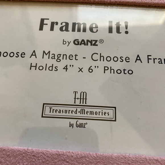 Pink Suede Covered Magnetic Picture Frame - Picture 8 of 10